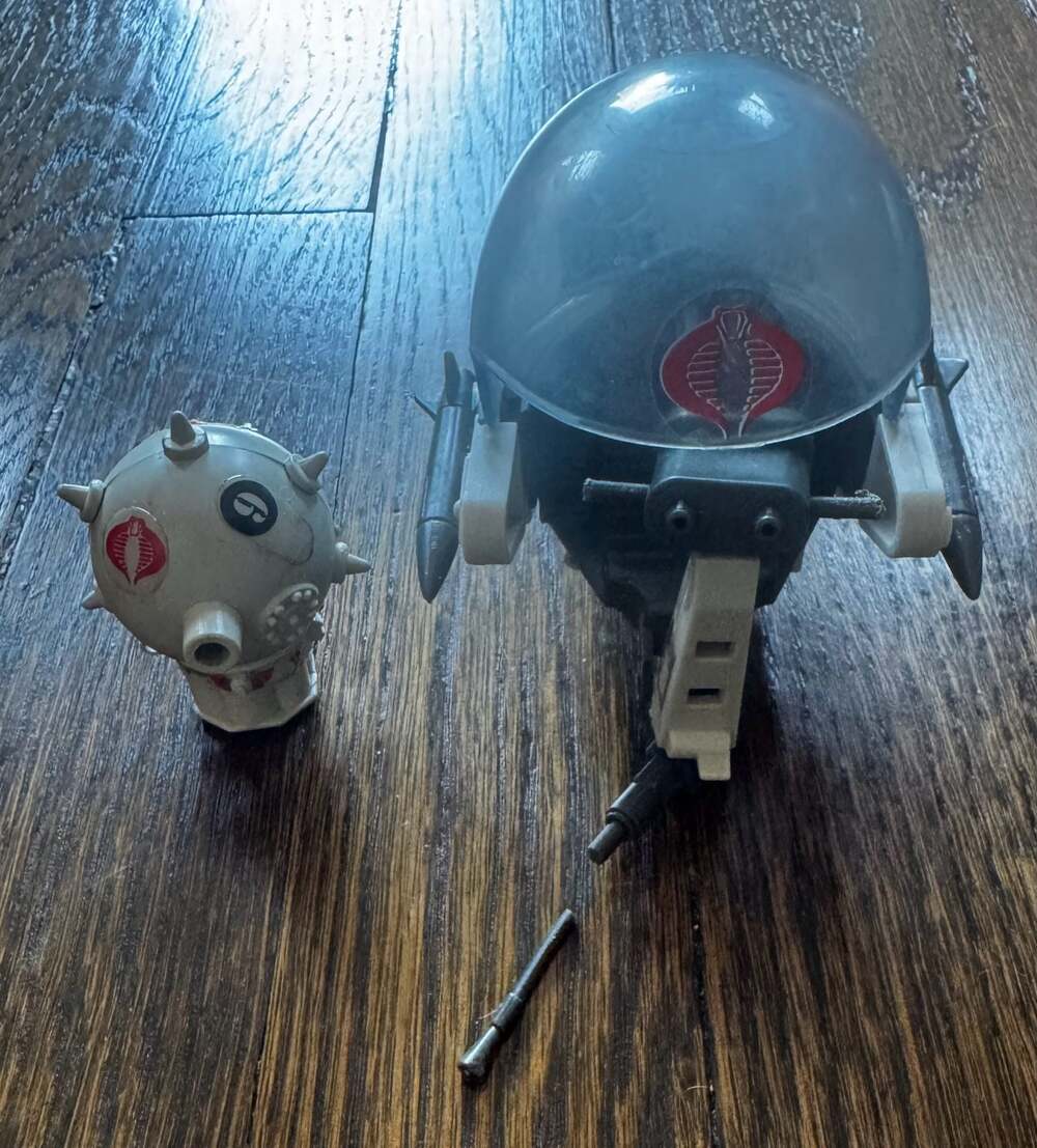 VINTAGE 1985 GI G.I. Joe ARAH Cobra Trubble Bubble Flight Pod w/ Mine Accessory